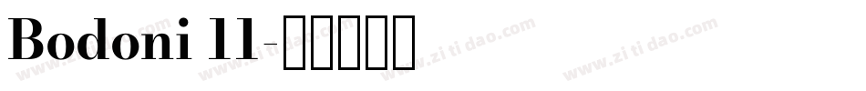 Bodoni 11字体转换